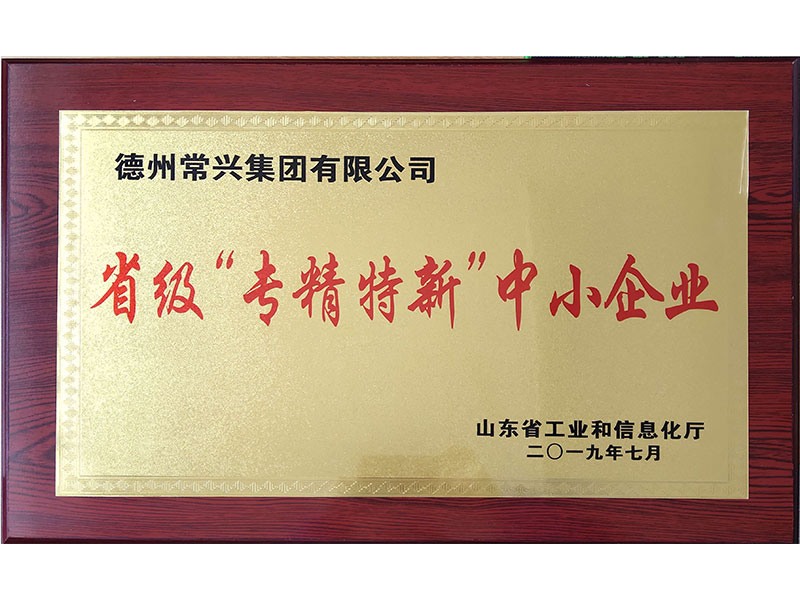 市級(jí)“專精特新”中小企業(yè)