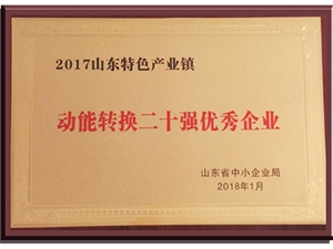 動能轉(zhuǎn)換二十強(qiáng)優(yōu)秀企業(yè)